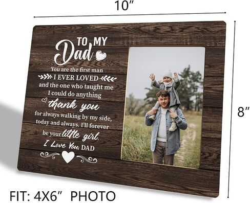 Step Dad Gift Picture Plaque Décor, Thank You for Being the Father You Didn't Have to Be, Picture Framed Gift Wood Plaque Sign, Holidays Gift for Stepped Up Dad, Father's Day Gift for Bonus Dad in Saudi Arabia