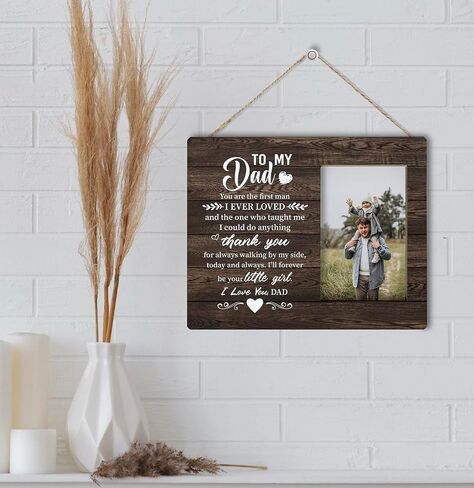 Step Dad Gift Picture Plaque Décor, Thank You for Being the Father You Didn't Have to Be, Picture Framed Gift Wood Plaque Sign, Holidays Gift for Stepped Up Dad, Father's Day Gift for Bonus Dad in Saudi Arabia