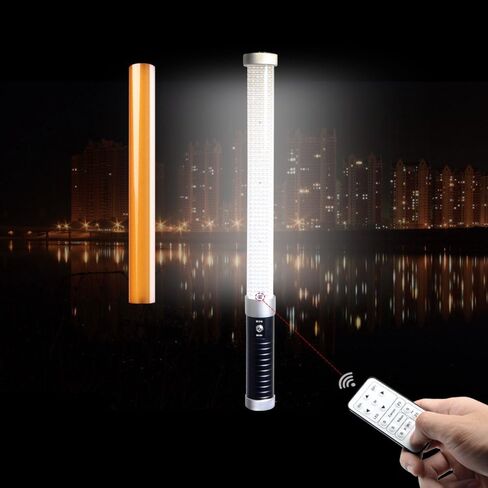 مصباح أنبوبي سحري من Mcoplus، طقم عصا إضاءة، عصا إضاءة فيديو LED محمولة (جهاز تحكم عن بعد + بطارية واحدة + شاحن + محول طاقة)، ​​سفر محمول للتصوير الفوتوغرافي، 10 مستويات سطوع، درجة حرارة لون قابلة للتعديل in Kuwait