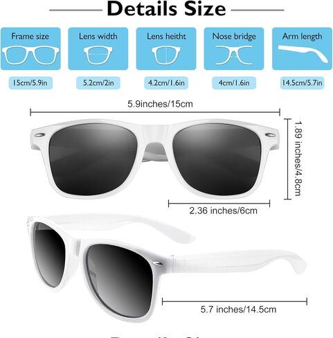 48 قطعة من النظارات الشمسية للحفلات لأعياد الميلاد والصيف وحفلات الزفاف ومستلزمات حشو الحقائب الجيدة in Kuwait