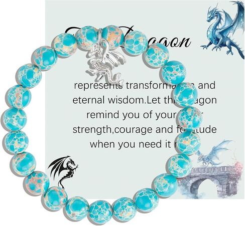 Dragon Bracelet for Women Dragon Lover Gifts Dragon Spirit Animal Gifts Dragon Charm Jewelry Gifts for Women Girls in Saudi Arabia