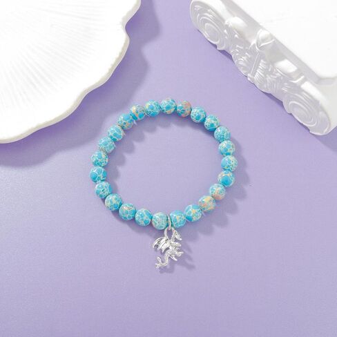 Dragon Bracelet for Women Dragon Lover Gifts Dragon Spirit Animal Gifts Dragon Charm Jewelry Gifts for Women Girls in Saudi Arabia