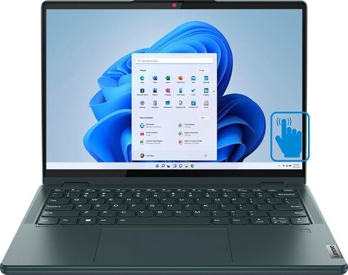 كمبيوتر محمول Lenovo Yoga 6 Home & Business 2 في 1 (AMD Ryzen 5 7530U 6-Core، ذاكرة الوصول العشوائي 8 جيجابايت، 2 تيرابايت PCIe SSD، AMD Radeon، 13.3 بوصة 60 هرتز تعمل باللمس UXGA (1920x1200)، بصمة الإصبع، Win 11 Home) تم تجديده ( متجدد) in Saudi Arabia