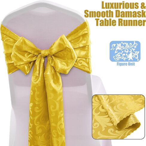 RUDONG M 2 Pack Black Satin Table Runners 12 x 108 Inch, Long Silky Damask Table Runner Decor, Bright Smooth Jacquard Dining Table Runners for Weddings, Banquet, Parties Dinner Decoration in Saudi Arabia