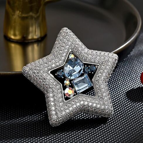 Fashion Brooch for Women Pearl Rhinestones Brooch Pin Elegant Lapel Pin Jewelry Mother's Day Gift for Wife Mom Lover in Saudi Arabia