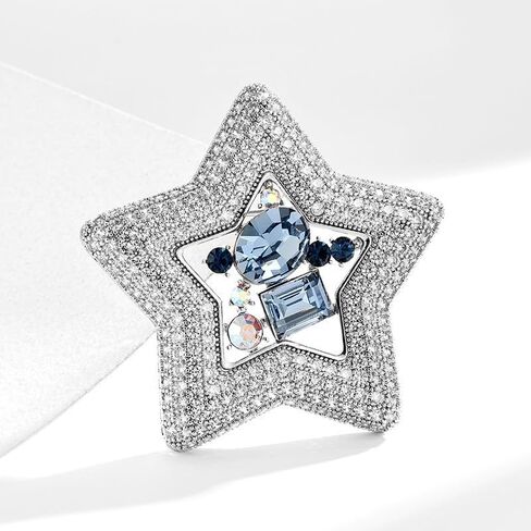 Fashion Brooch for Women Pearl Rhinestones Brooch Pin Elegant Lapel Pin Jewelry Mother's Day Gift for Wife Mom Lover in Saudi Arabia