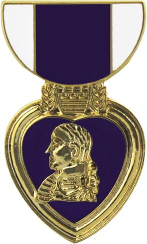 Purple Heart Medal 1" Lapel Pin in Kuwait