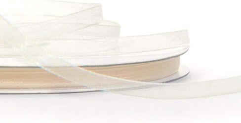 1/4" Wide Organza Ribbon - 25 Yards (Baby Maize) in Saudi Arabia