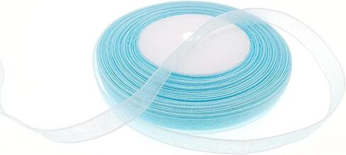 1/4" Wide Organza Ribbon - 25 Yards (Baby Maize) in Saudi Arabia
