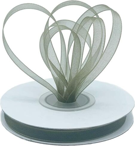 1/4" Wide Organza Ribbon - 25 Yards (Baby Maize) in Saudi Arabia