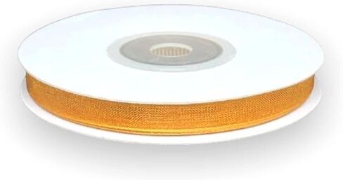 1/4" Wide Organza Ribbon - 25 Yards (Baby Maize) in Saudi Arabia