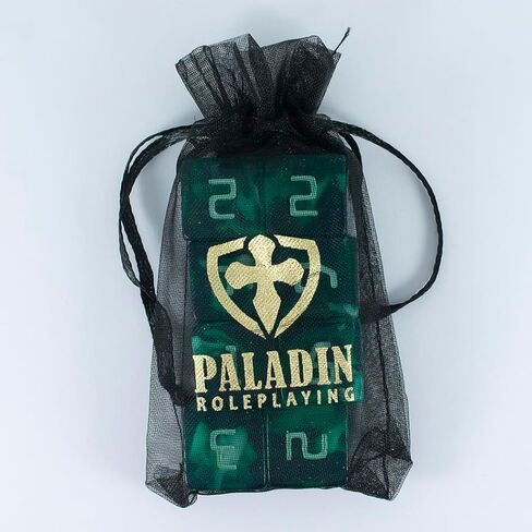 نرد Starfarer Sci-Fi D6 - "كوازار" - أخضر داكن مع دوامات بيضاء in Kuwait