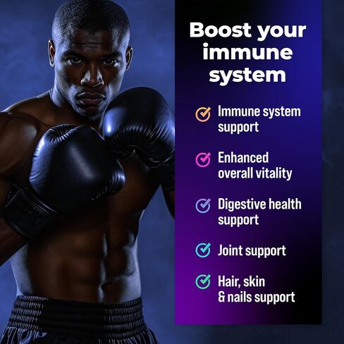 Multivitamin for Men with Sea Moss, Black Seed Oil, Ashwagandha, Turmeric Bladderwrack, Burdock,Vitamin C, Elderberry, Manuka, Yellow Dock | Daily Men's Vitamins and Minerals supplement in Saudi Arabia