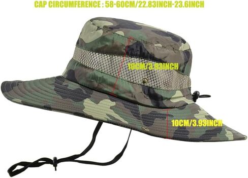 قبعات الشمس للرجال والنساء قبعة بحافة UPF 50+ Boonie قبعة قابلة للطي للأشعة فوق البنفسجية حماية المشي لمسافات طويلة على الشاطئ قبعة سفاري لصيد الأسماك in Kuwait