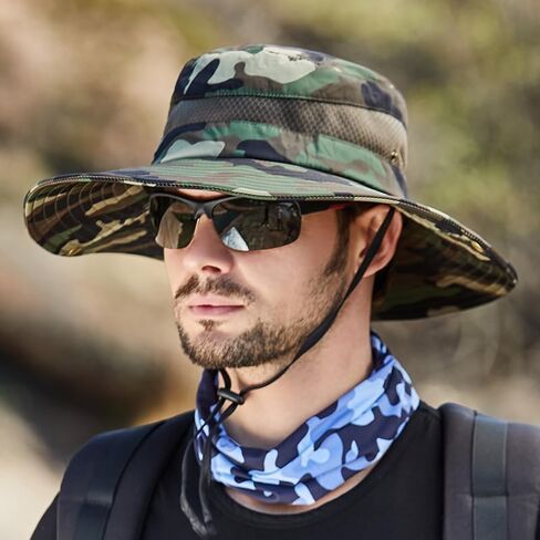 Sun Hats for Men Women Bucket Hat UPF 50+ Boonie Hat Foldable UV Protection Hiking Beach Fishing Safari Cap for Sunmer in Saudi Arabia