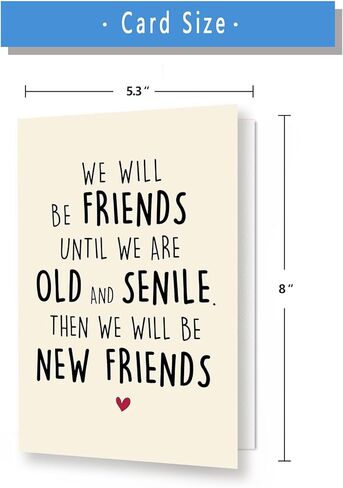 بطاقة عيد ميلاد أفضل صديق سعيد للنساء، بطاقة الصداقة، هدايا عيد ميلاد BFF لـ Bestie in Kuwait