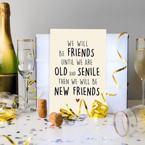 بطاقة عيد ميلاد أفضل صديق سعيد للنساء، بطاقة الصداقة، هدايا عيد ميلاد BFF لـ Bestie in Kuwait