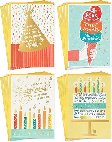 Dayspring Assorted Religious Birthday Cards (Christian Blessings, 12 Cards and Envelopes) in Saudi Arabia