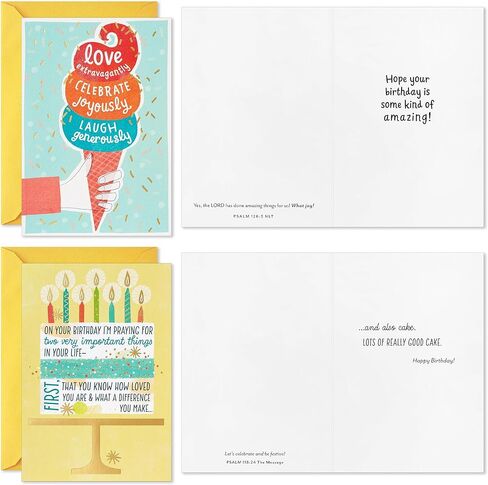 Dayspring Assorted Religious Birthday Cards (Christian Blessings, 12 Cards and Envelopes) in Saudi Arabia