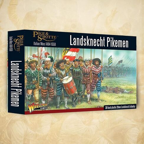 Wargames Delivered Pike & Shotte - Landsknechts Pikemen. 28mm Base Revolutionary Miniature Military Soldiers for Miniature War Games, and Model War by Warlord Games in Saudi Arabia
