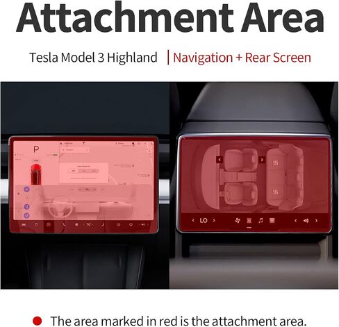 skoko [4pcs in 1 set Matte Screen Protector for Tesla Model 3 2024 Highland 15-inch & 8-inch, Center Console Screen Protector & Rear Touchscreen, Anti Fingerprint, Anti Glare in Saudi Arabia