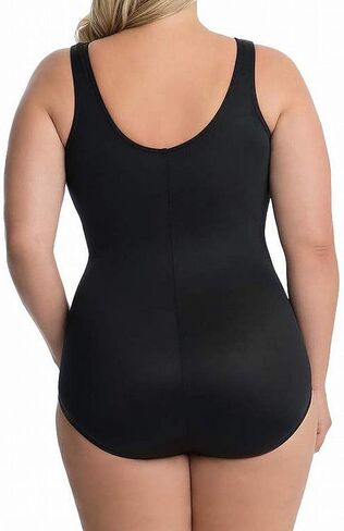 Miraclesuit Women's Swimwear Plus Size Pin Point Oceanus Soft Cup Tummy Control One Piece Swimsuit in Saudi Arabia