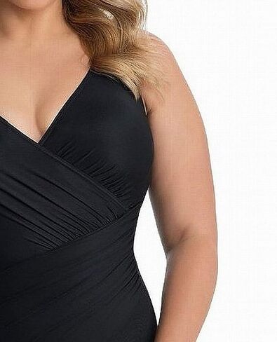 Miraclesuit Women's Swimwear Plus Size Pin Point Oceanus Soft Cup Tummy Control One Piece Swimsuit in Saudi Arabia