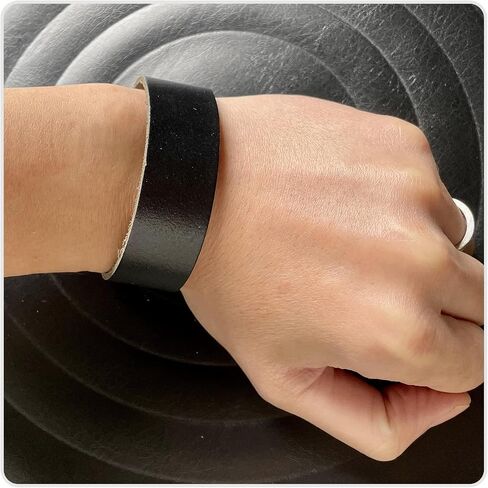Hip Hop Jewelry Snap Wristband Leather Cuff Bracelet in Saudi Arabia