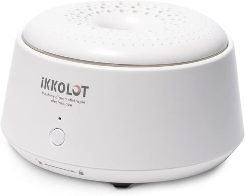 Solid Essential Oil Diffuser, IKKOLOT Portable Waterless Aromatherapy Diffuser, Button Control,Silent,No Charging, Aroma Diffuser Air Freshener for Home,Office,Car,Travel,White(Ocean in Night) in Saudi Arabia