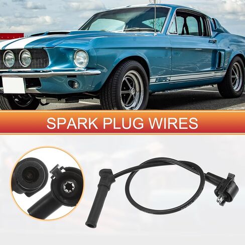 ACROPIX Car Spark Plug Coil Wires Ignition Coil Harness Cable 6.7mm Fit for Ford for Mustang 2005-2010 6 Cyl 4.0L SOHC EFI No.5U2Z12259BA - Pack of 6 in Saudi Arabia