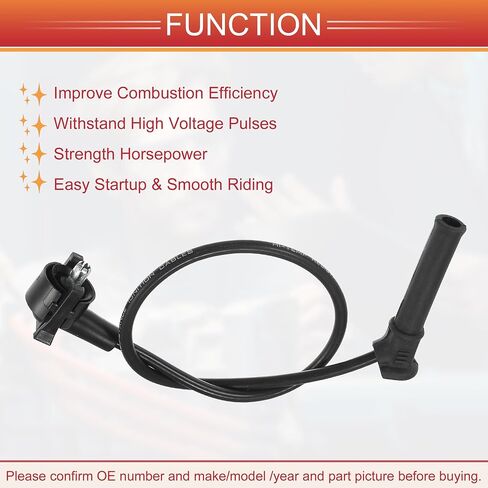 ACROPIX Car Spark Plug Coil Wires Ignition Coil Harness Cable 6.7mm Fit for Ford for Mustang 2005-2010 6 Cyl 4.0L SOHC EFI No.5U2Z12259BA - Pack of 6 in Saudi Arabia