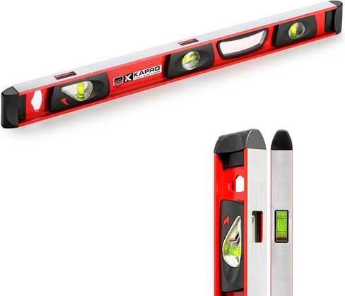 Kapro - 170 Samson Contractor Heavy Duty I-Beam with Plumb Site Level - Features Horizontal and Vertical Vials and Dual-View Plumb Site - Aluminum - 24 Inch in Saudi Arabia