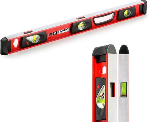 Kapro - 170 Samson Contractor Heavy Duty I-Beam with Plumb Site Level - Features Horizontal and Vertical Vials and Dual-View Plumb Site - Aluminum - 24 Inch in Saudi Arabia