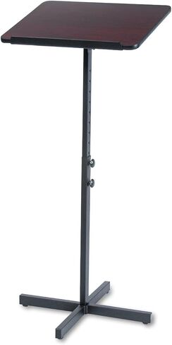 Safco Products 8921MH Adjustable Speaker Lectern Stand, Mahogany in Saudi Arabia
