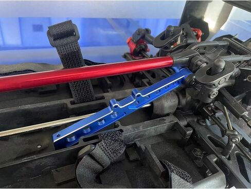 Aluminum Front Rear Chassis Brace Upgrades Part for ARRMA 1/7 Infraction 6S,Limitless All-Road, Felony 6S BLX #ARA320511 (red) in Saudi Arabia