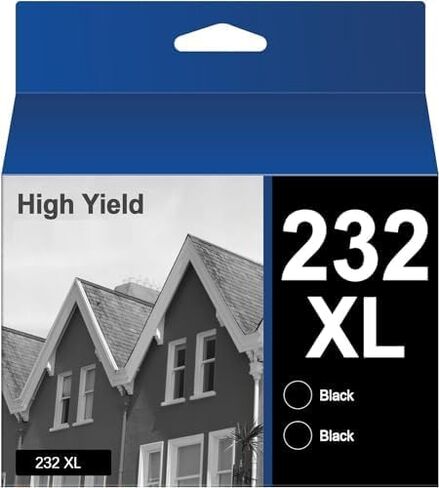 232 232xl خراطيش الحبر للطابعة إبسون لخرطوشة الحبر الأسود EPSON 232 T232XL للتعبير عن المنزل XP-4200 XP-4205 القوى العاملة WF-2930 WF-2950(2BK) in Kuwait