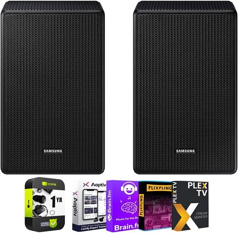 Samsung SWA-9500S - Wireless Rear Speaker Kit w/Dolby Atmos/DTS:X Bundle with Tech Smart USA Audio Entertainment Essentials Bundle + 1 YR CPS Enhanced Protection Pack in Saudi Arabia