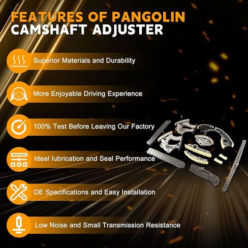 PANGOLIN 12 قطعة مجموعة سلسلة التوقيت 3.0T لسيارة VW Touareg S4 A7 A8 Q5 Q7 CJTC CJTB CNAA CJWB أجزاء محرك ما بعد البيع، استبدال OE 06E109507C 06E109217AB 06E109217AD 079 109 470 in Kuwait