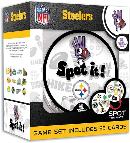 MasterPieces NFL Spot It! Pittsburgh Steelers Edition, Multi, One Size (41754), 84 months to 1200 months in Saudi Arabia