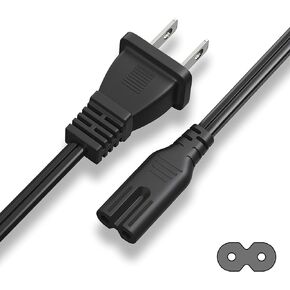 [UL Listed] 6Ft AC TV Power Cord Cable Compatible with Apple TV 1st, 2nd, 3rd, 4th, 5th Generation (4K)