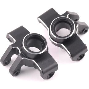 Front Knuckle Spindle + Rear Hub Set Aluminium Upgrade Parts for Arrma 1/18 Granite Grom Mega 380 Brushed 4X4 Monster Truck & Typhon Grom Mega 380 Brushed 4X4 Small Scale Buggy, Red (4PCS)