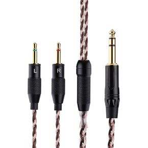 SIVGA P-Ⅱ كابل صوت ذكر بديل 6N OCC 2.5 مم لسماعات Hi-Fi، طول 180 مم (4.4 مم)