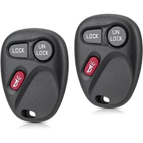 مفتاح سيارة بديل فوب عن بعد لـ 1999 2000 2001 Chevy Silverado S10 GMC Sierra Sonoma / Chevy Suburban Tahoe 2000 2001 GMC Yukon Keyles Entry Remote Key KOBUT1BT، 15732803 (حزمة من 2)