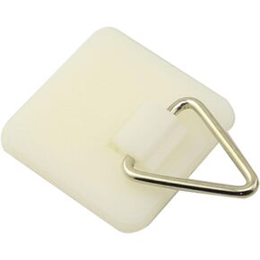 45PCS Plastic Square Picture Hangers Sticky Hangers Adhesive Picture Hanger Foamboard Picture Hanging Hooks for Home Wall Art Picture Photo Frame Bathroom Closet Kitchen Door