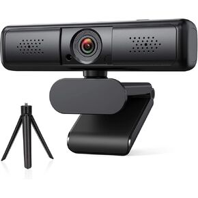 كاميرا ويب DEPSTECH D12 2K، كاميرا ويب مع ميكروفون لسطح المكتب، كاميرا ويب لأجهزة الكمبيوتر، كاميرا ويب USB متوافقة مع الكمبيوتر/سطح المكتب/الكمبيوتر المحمول/Mac، توصيل وتشغيل كاميرا الويب المتدفقة 【غطاء الخصوصية وحامل ثلاثي الأرجل】 in Kuwait