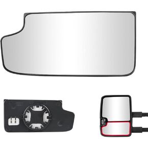 Senzeal Driver Side Mirror Heated Lower Tow Mirror Glass Replacement for Chevy Silverado 1500 2014-2017 GMC Sierra 1500 Silverado 2500 3500 HD 2015-2017 View Side Mirror Replaces 23444114