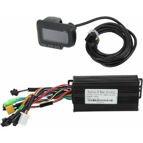 Electric Bike Controller Kit, Motor Controller with LCD Display 24V 36V 48V 500W to 750W 26A 3 Mode Controller for Scooter