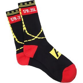 Taxiway Design, Aviation-Themed Premium Crew Socks 1-Pair