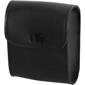 X AUTOHAUX Motorcycle Tool Bag Handlebar Bags Cycling Luggage Bag Waterproof Quick Release Buckle Faux Leather Square Black 6.30''x3.54''x7.28''