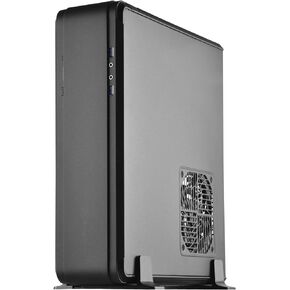 Silverstone FTZ01B-E Aluminum Unibody Mini-ITX Small Form Factor Computer Case with ATX Support in Black, SST-FTZ01B-E-X